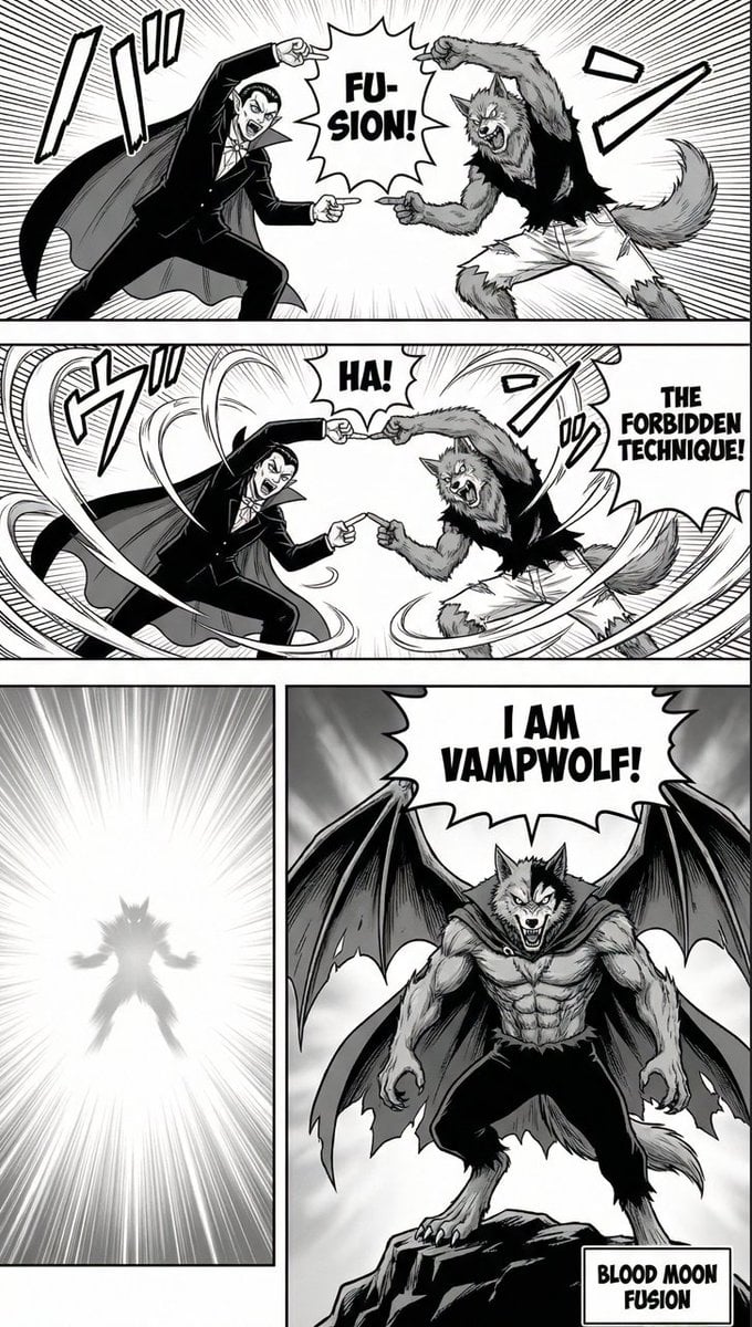 Manga Page: Dragon Ball Z Fusion Technique