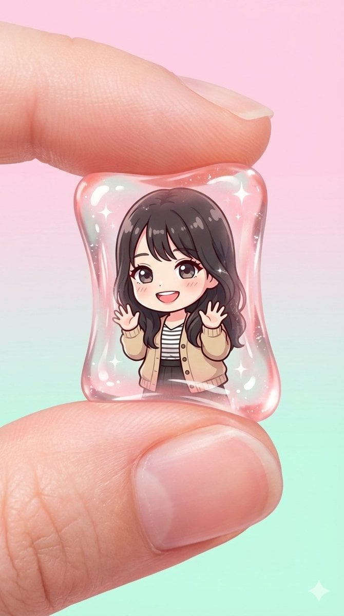 Transparent Gummy Character Encapsulation
