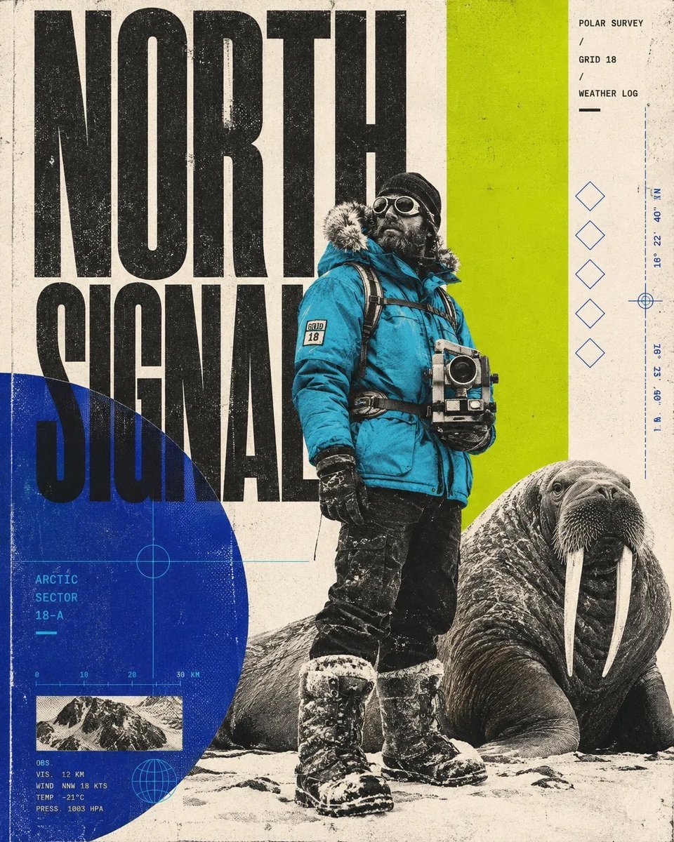 Editorial Poster Design Collage — AI image template example