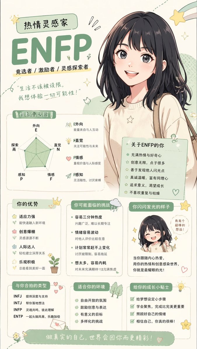 Anime personality attribute interpretation