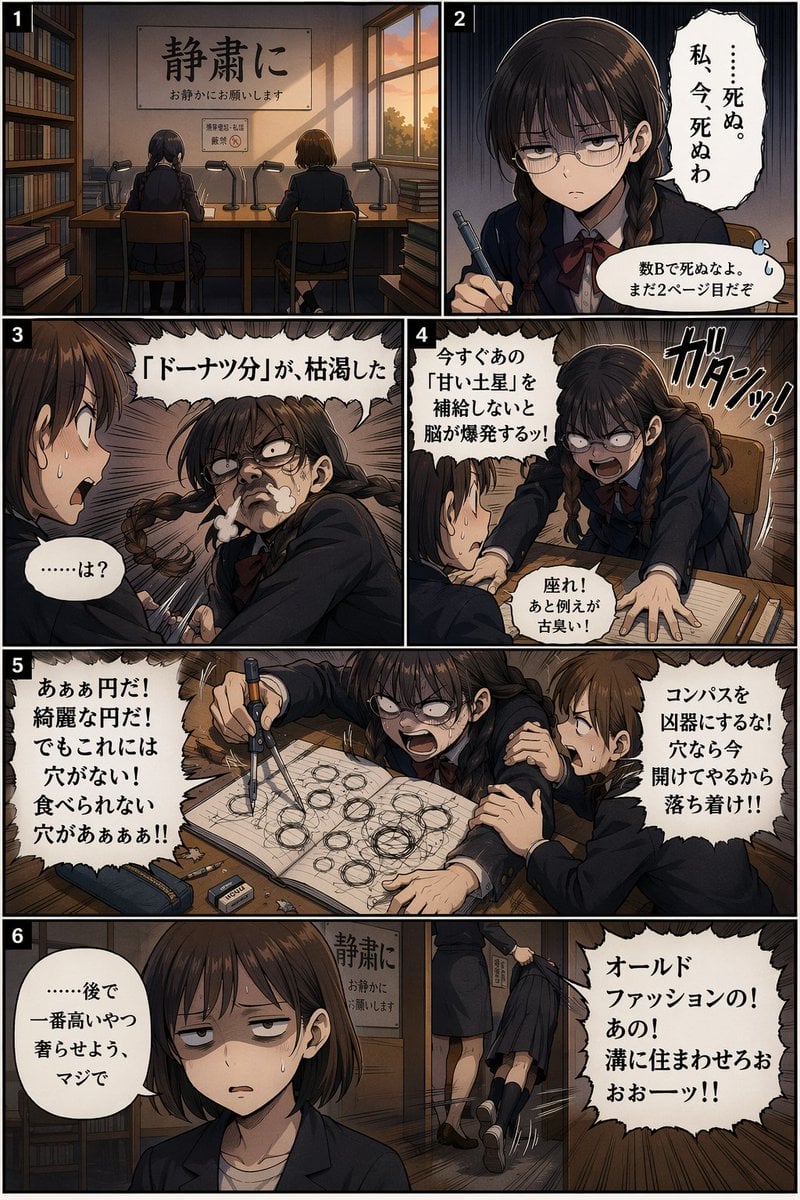 Panel Comedy Manga Page