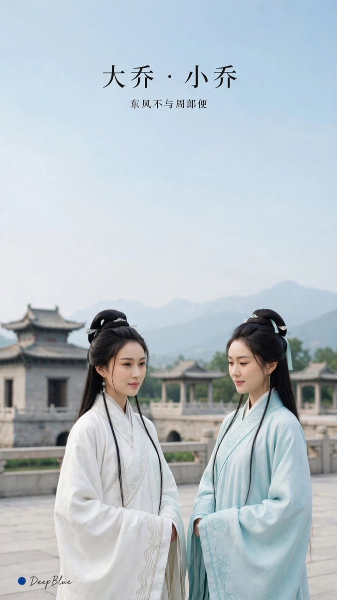 Elegant Hanfu Sisters Poster