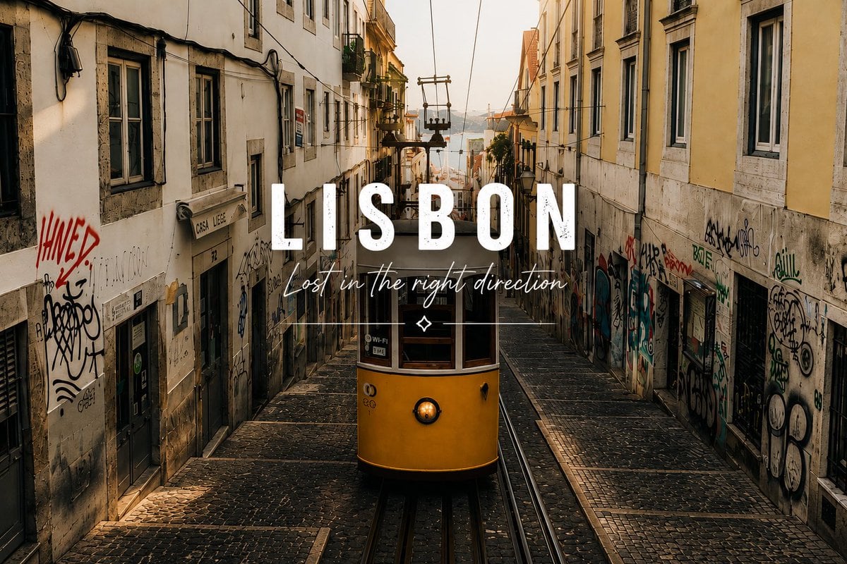 Lisbon Tram Travel Poster