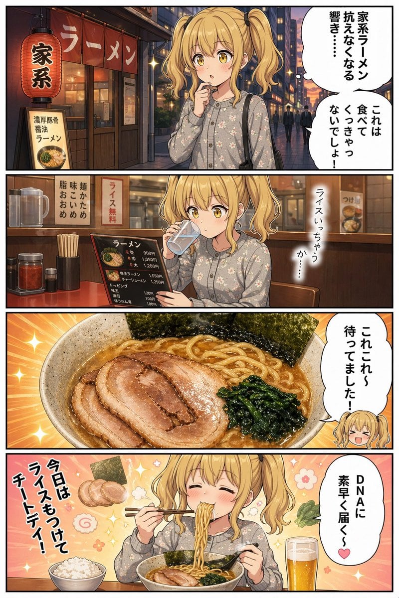 Anime Iekei Ramen Comic