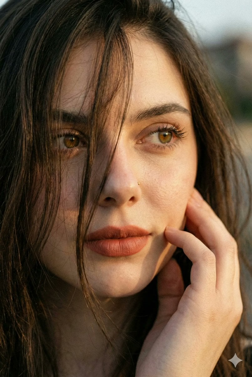 Hyper-Realistic Intimate Close-Up Portrait