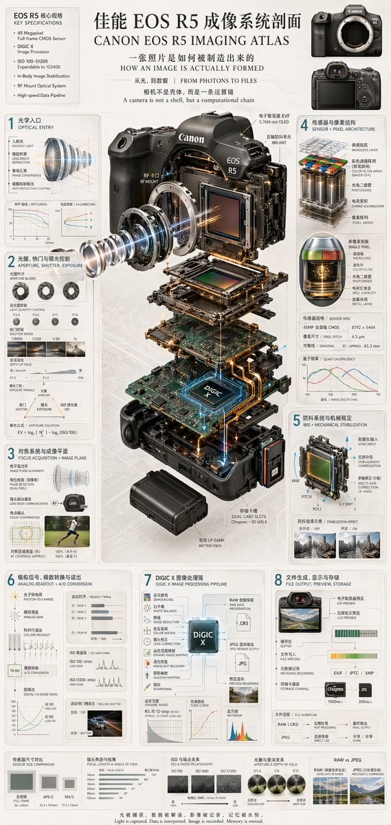 Camera Exploded View Infographic