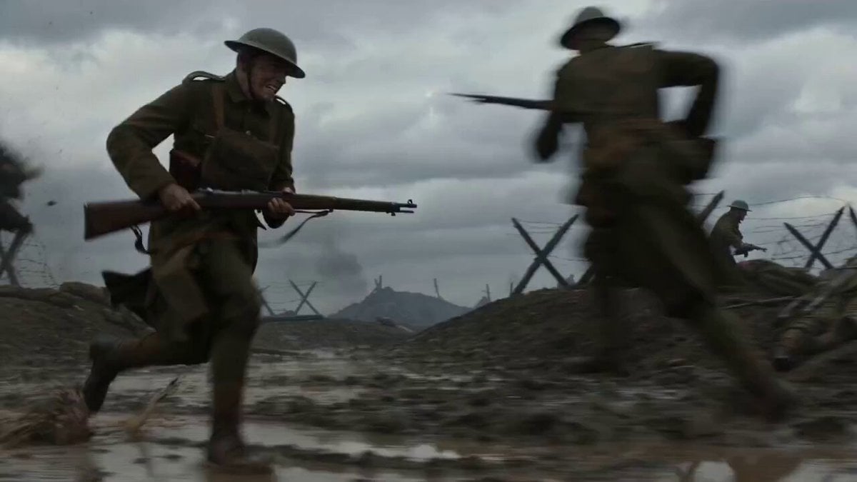 WWI Continuous Tracking Shot Prompt
