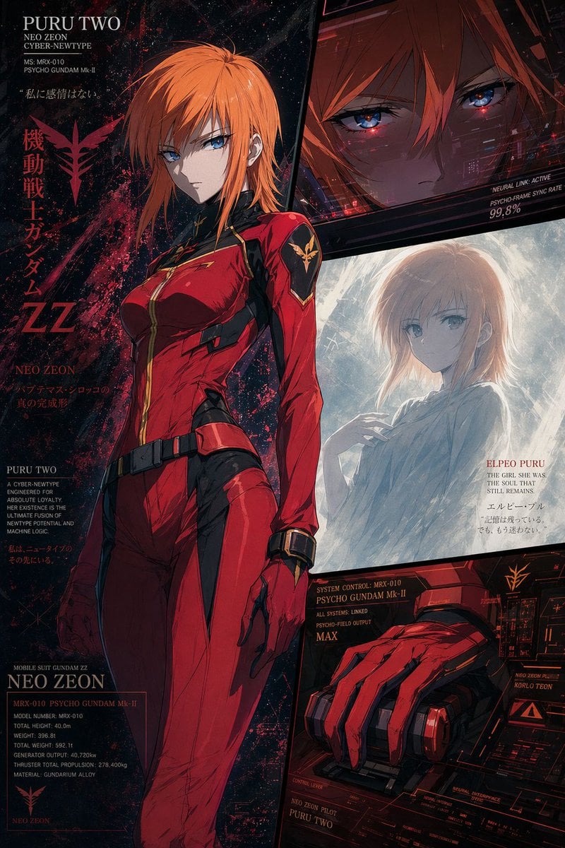 Anime Mecha Pilot Poster