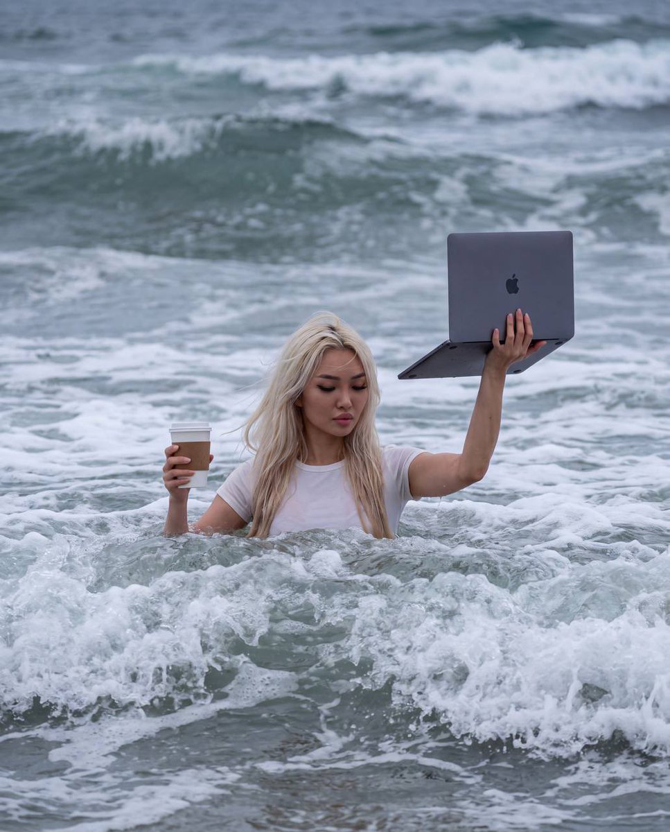 Ironic Always Working Ocean Meme reference image 1