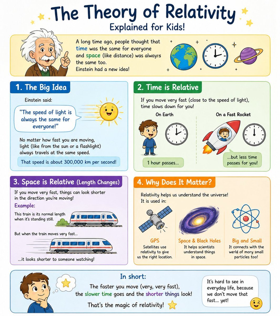 Kids Relativity Infographic Poster