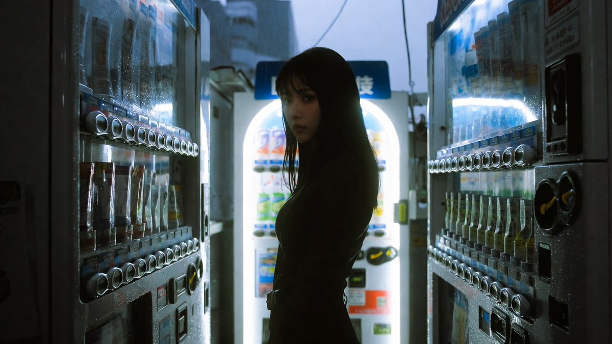 Cinematic Shinjuku Vending Machine Editorial