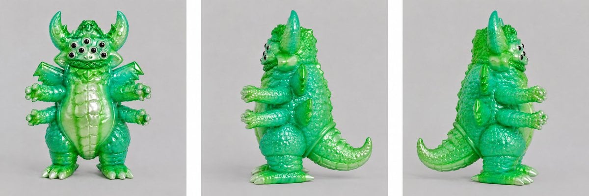Green Vinyl Monster Turnaround