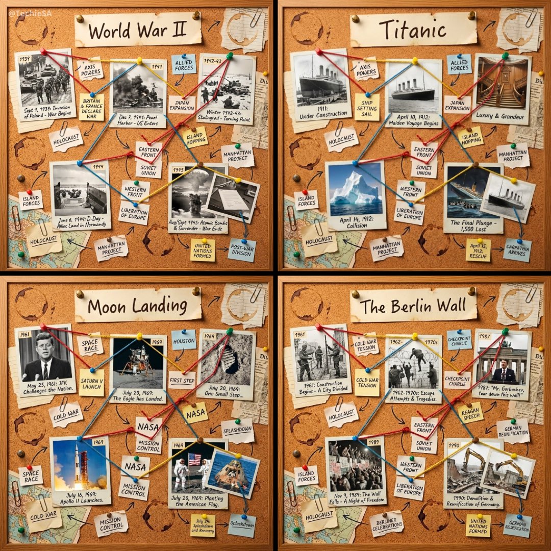 1080x1080 cork-board layout telling the story