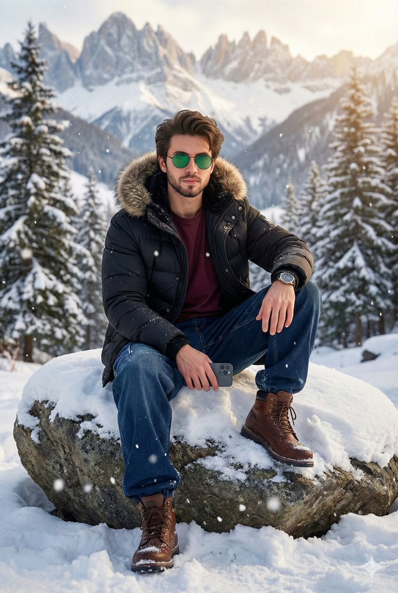 8K Cinematic Winter Portrait in Jammu & Kashmir