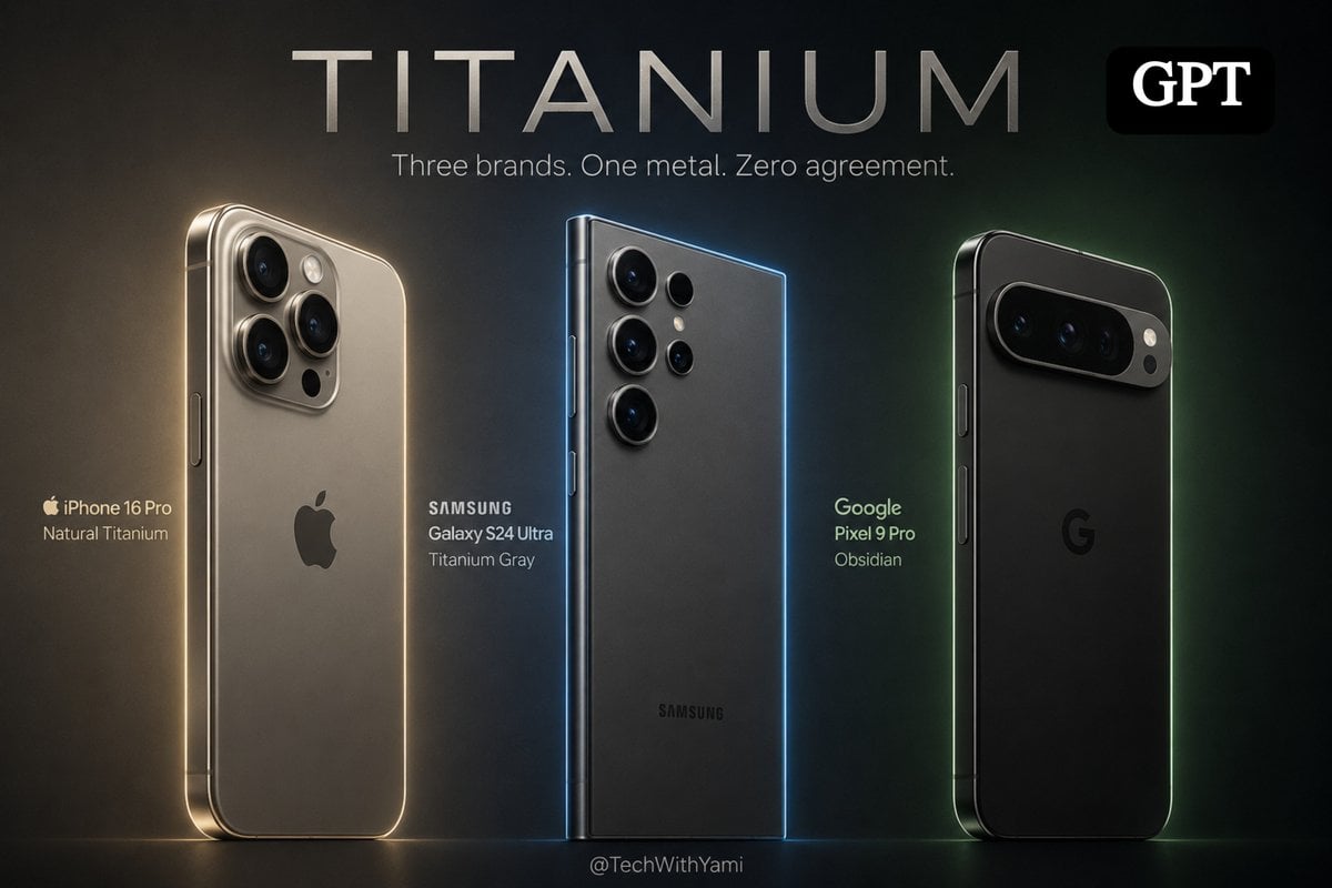 Titanium Smartphone Triptych