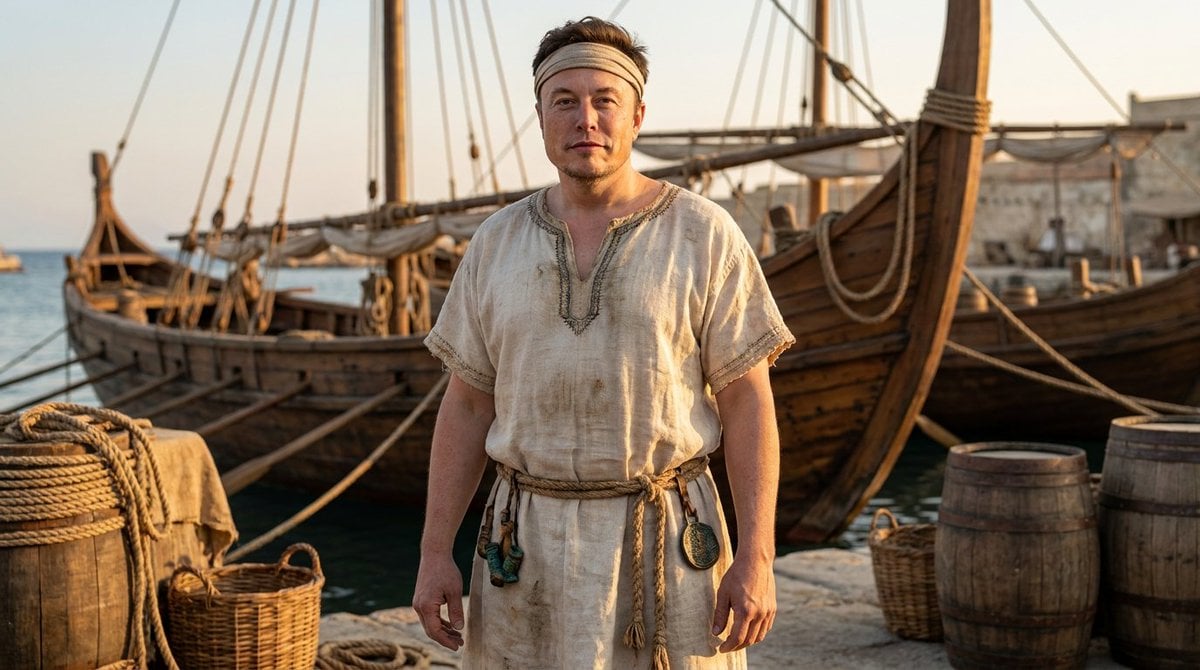 Phoenician Sailor Portrait — AI image template example