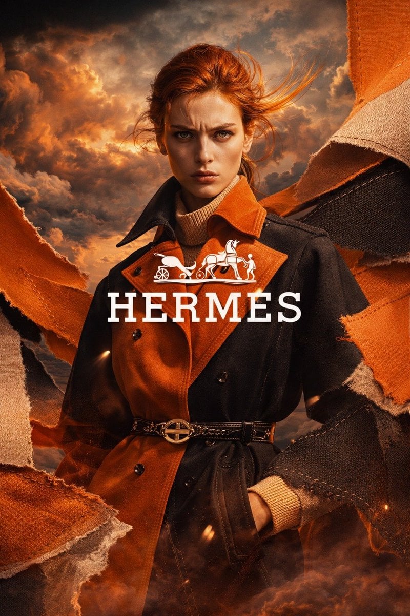 Luxury Trench Fashion Ad