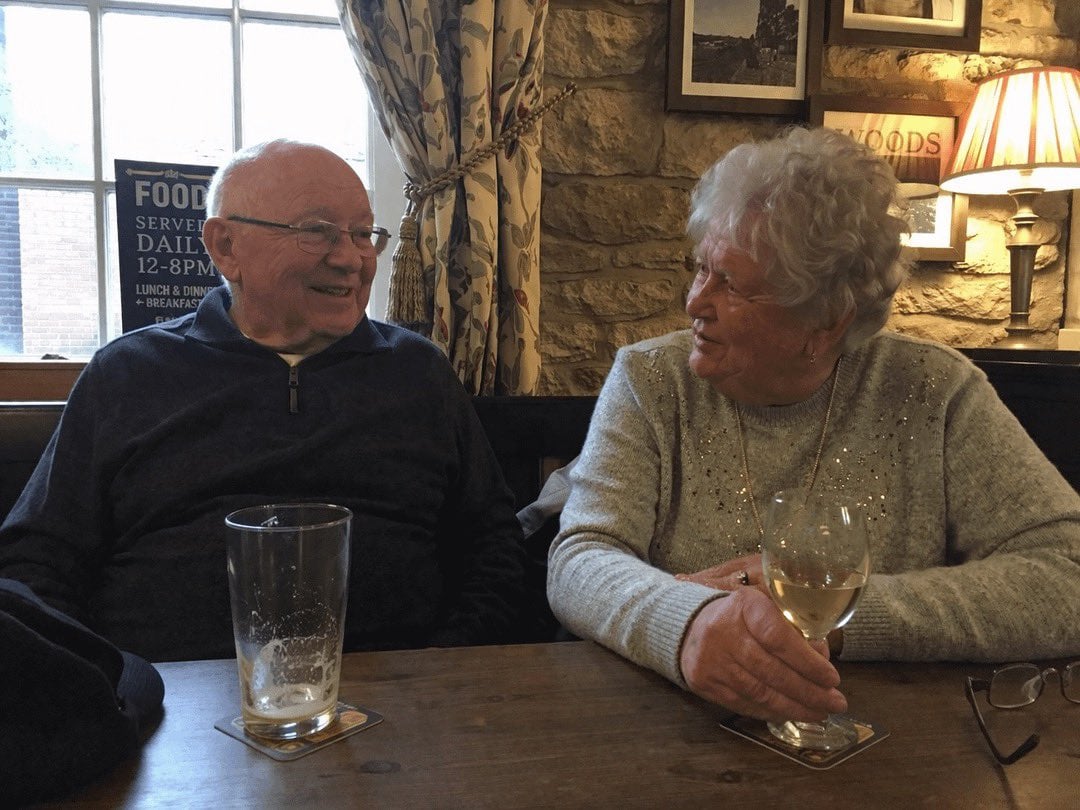 Couple Pub Portrait Transformation reference image 1