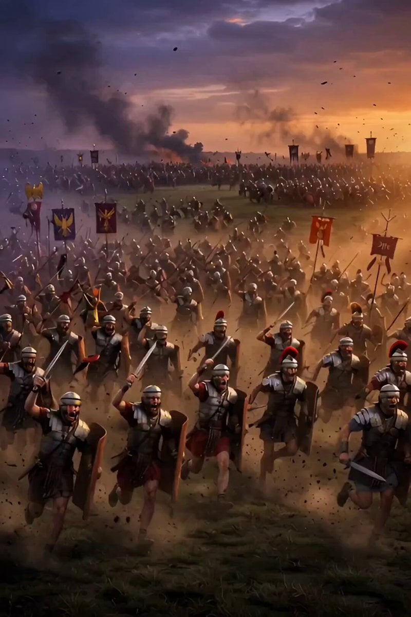 Gladiators Charging Battlefield