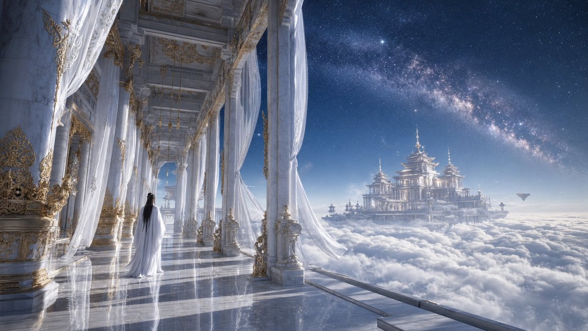 Celestial Xianxia Cloud Kingdom Wallpaper reference image 1