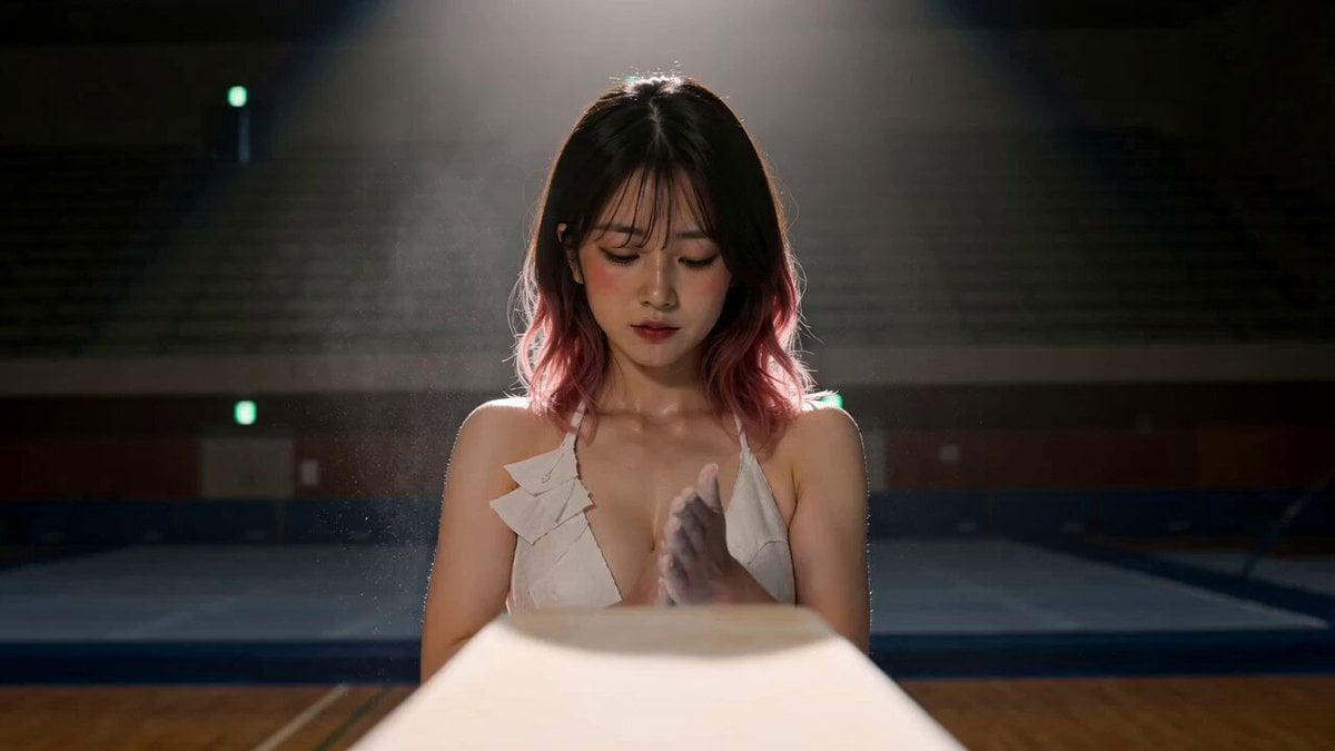 Cinematic Gymnastics Balance Beam