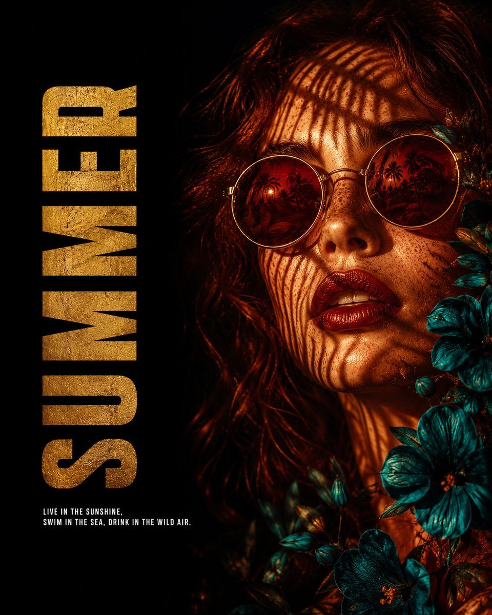 Summer Heat Editorial Poster