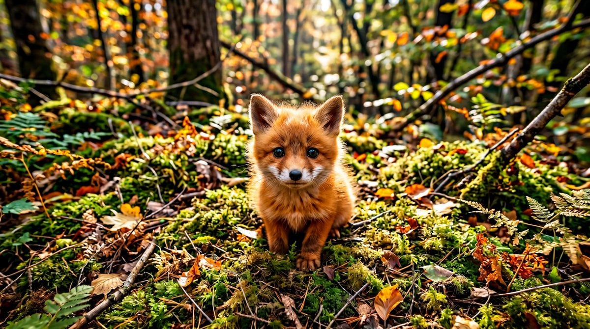 Adorable Baby Red Fox Kit Image Generation Prompt