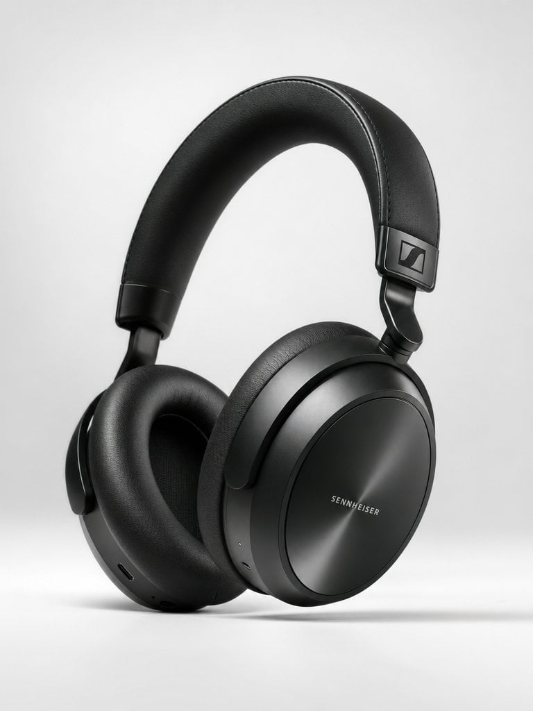 Premium Black Headphones Product Photo