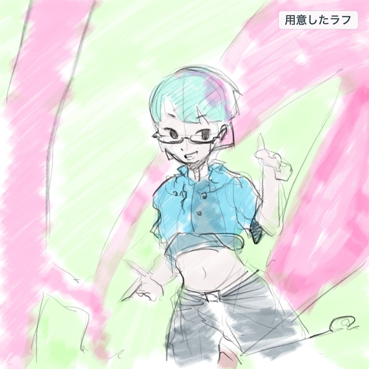 Polished Anime Edit from Rough Sketch reference image 1