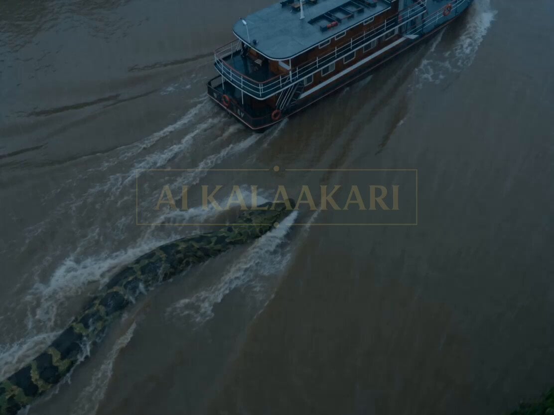 Giant Anaconda Houseboat Attack