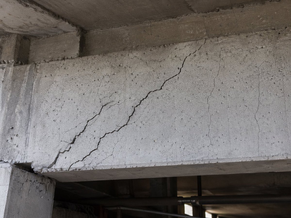 Realistic Cracked Concrete Beam