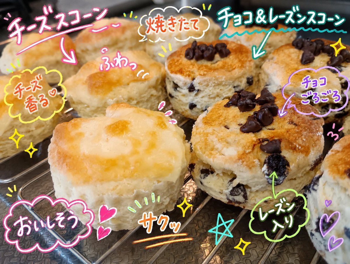 Colorful Annotated Scone Photo reference image 1