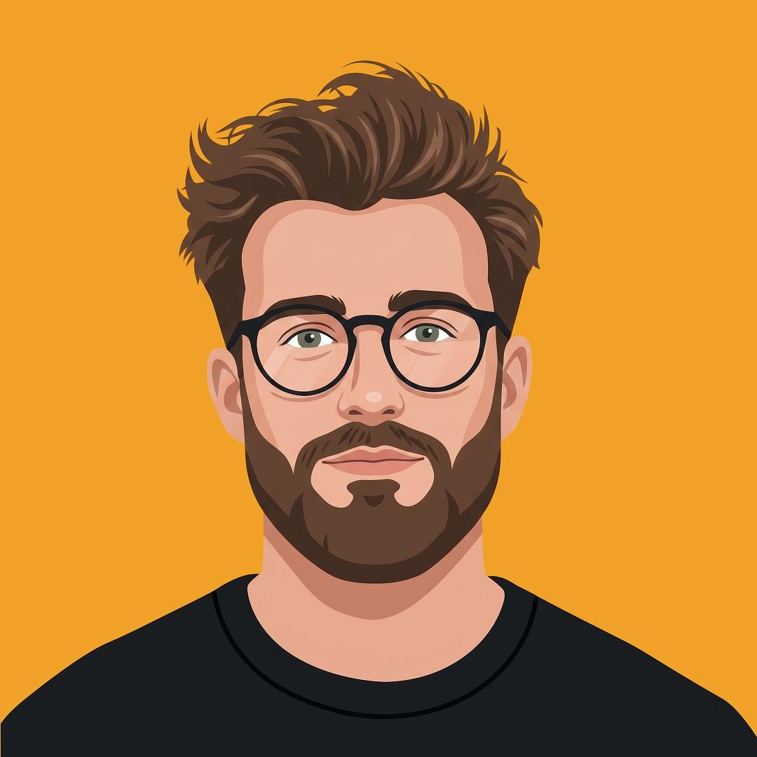 Modern Flat Vector Avatars — AI image template example