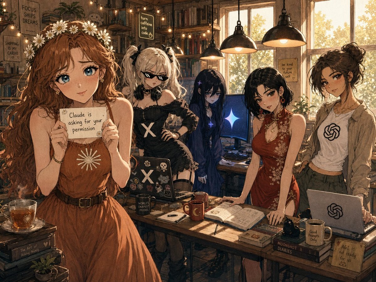 Cozy AI Agents Studio Group Portrait