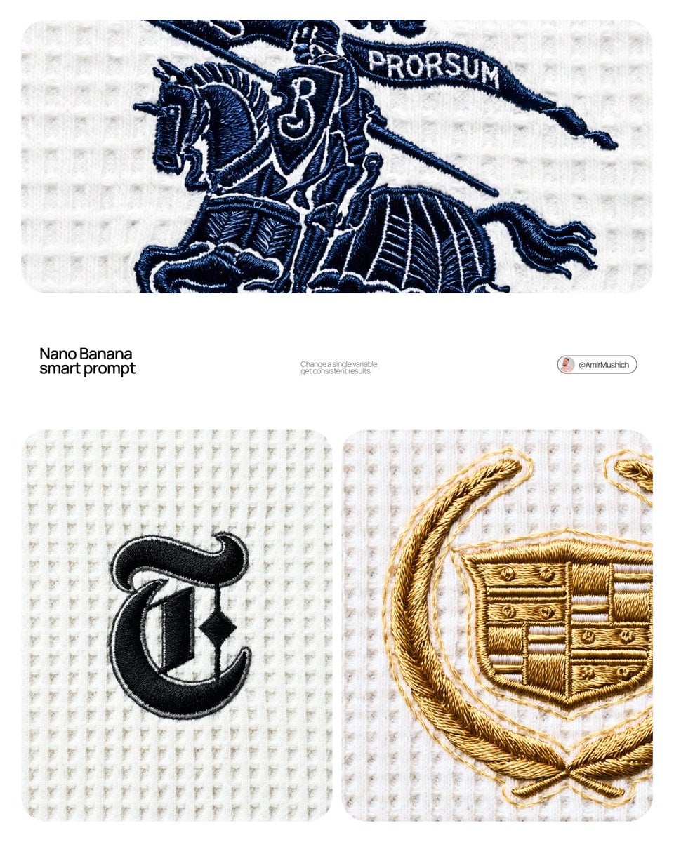 A close-up editorial campaign of a premium embroidered garment