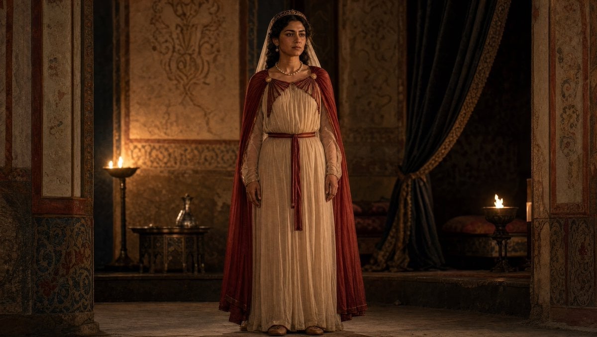 Historical Sasanian Noblewoman — AI image template example