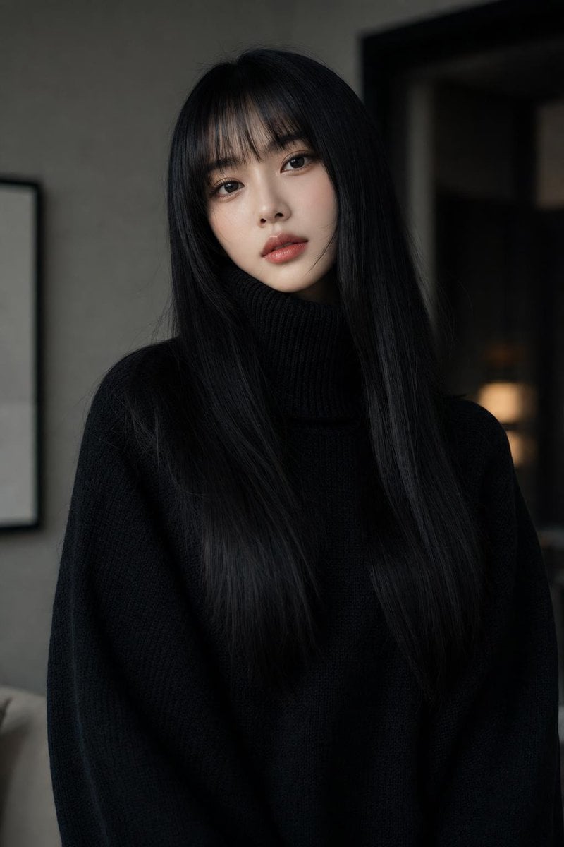 Sophisticated Monochromatic High-Fashion Portrait