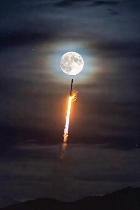 Rocket Launching to Moon Video