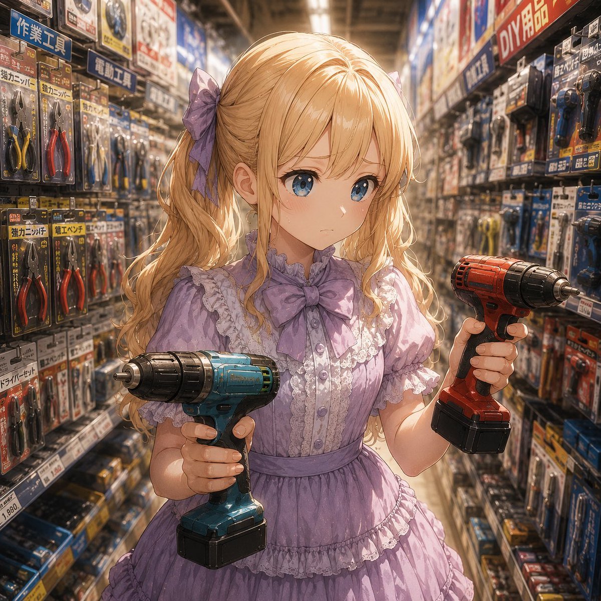 Anime Hardware Store Worker
