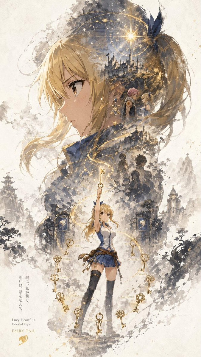 Double Exposure Character Poster Prompt