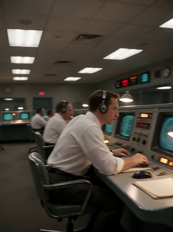 Apollo 11 Mission Control DV Camcorder Footage