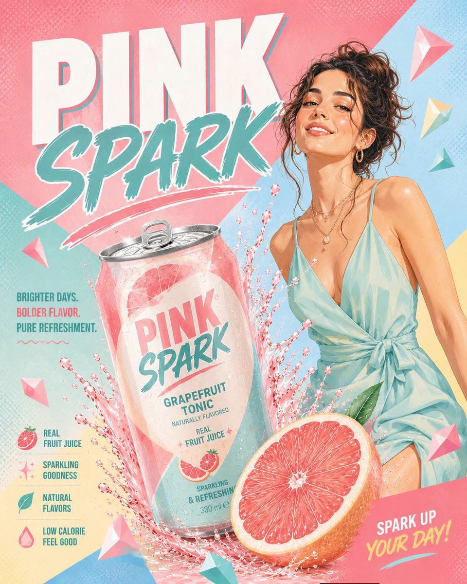 Pastel Pop Product Advertisement — AI image template example