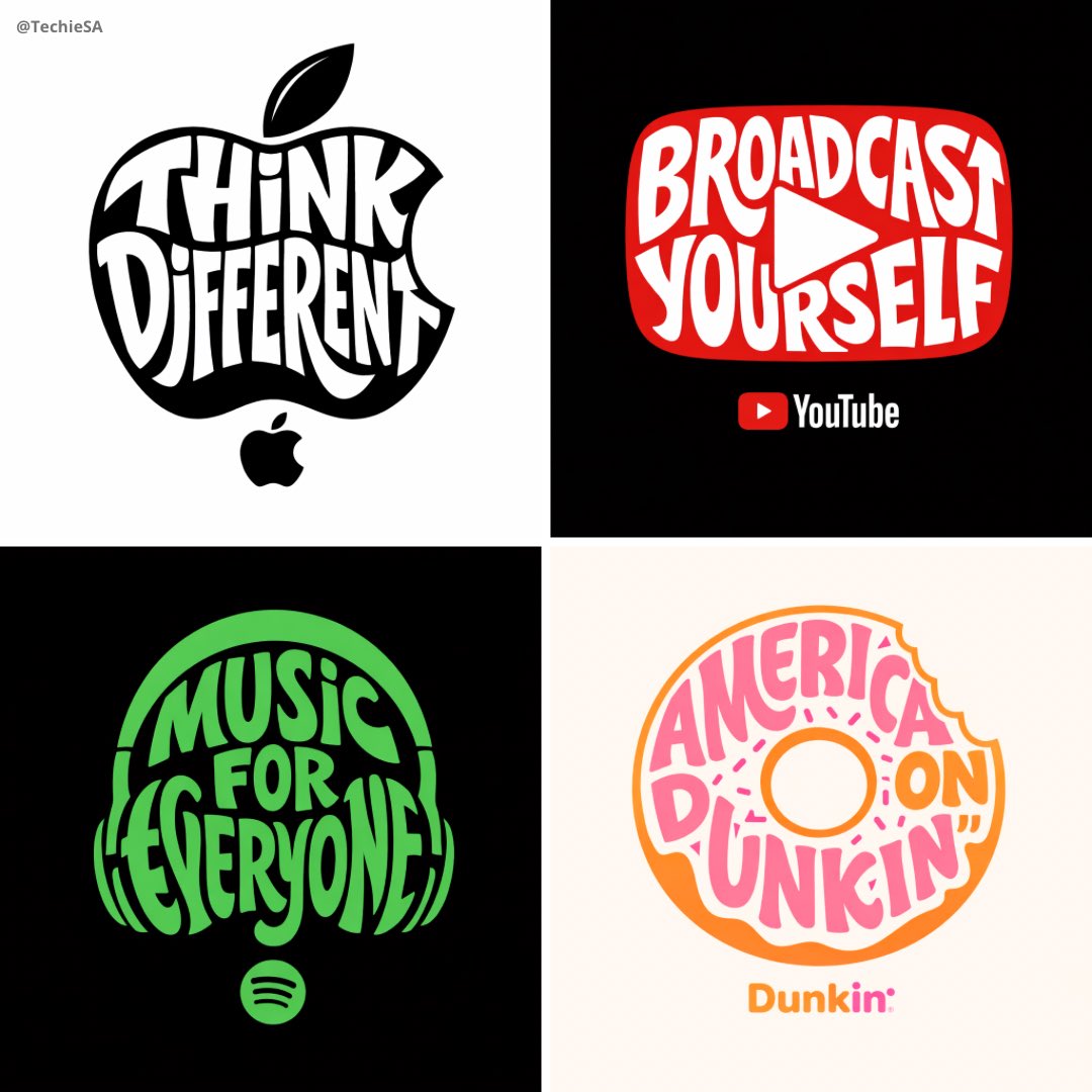 Typographic illustration shaped like a, where the text forms the shape