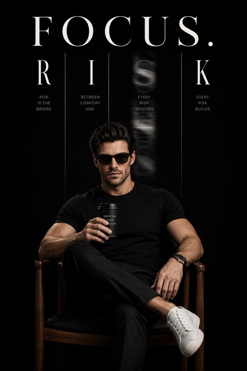 Luxury Motivational Portrait — AI image template example