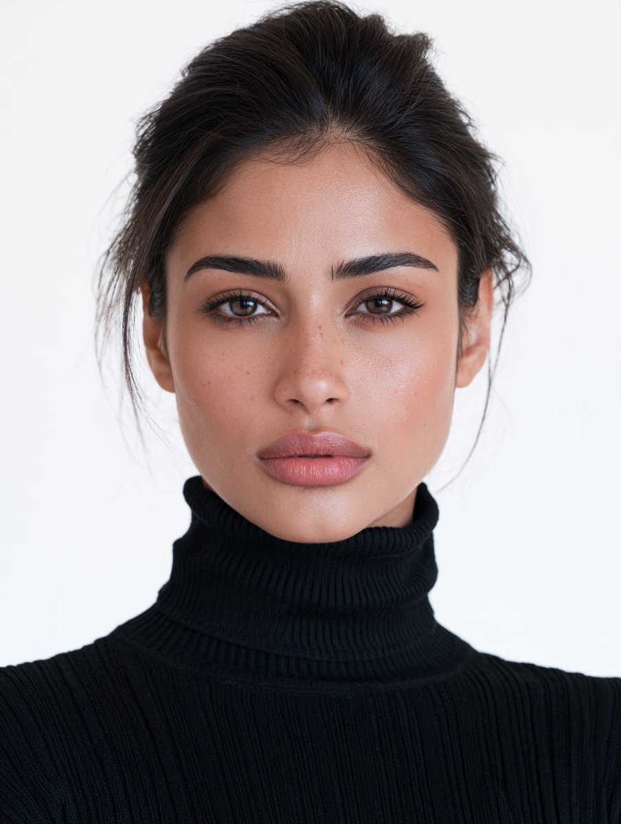 Cinematic South Asian Model Portrait — AI image template example