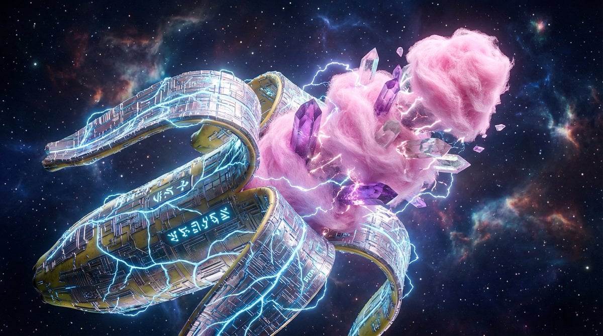 Surreal Nano-Circuitry Banana Split
