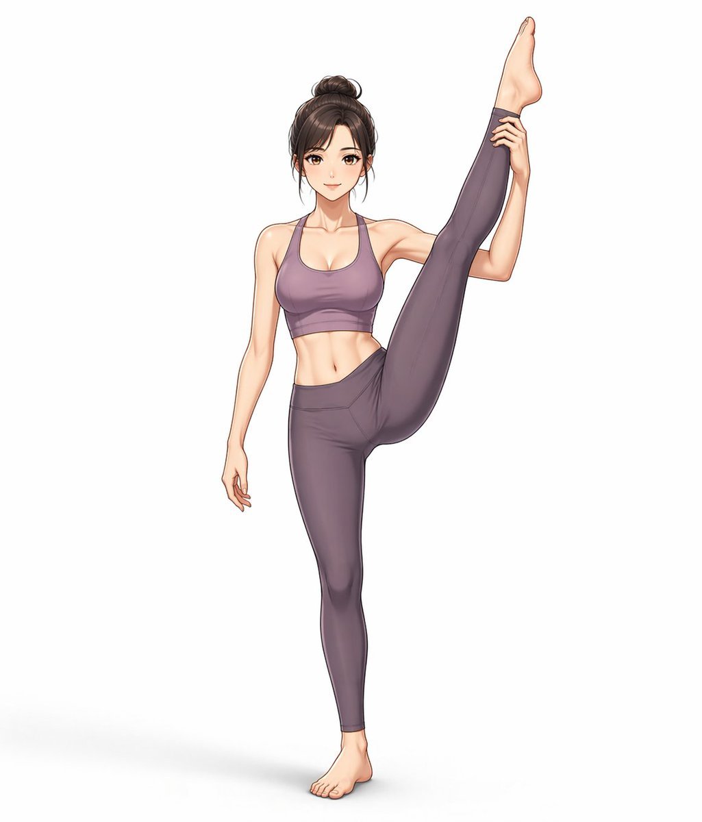 Yoga Wear Anime Illustration