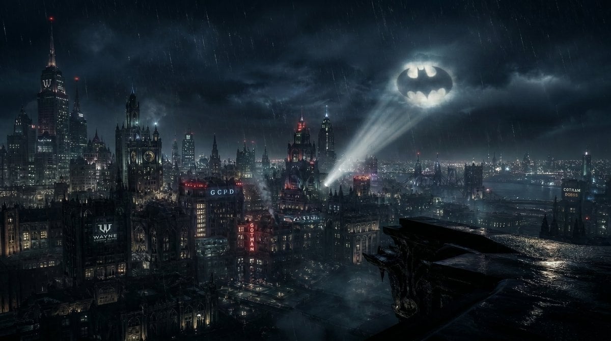 Gotham City Night Background