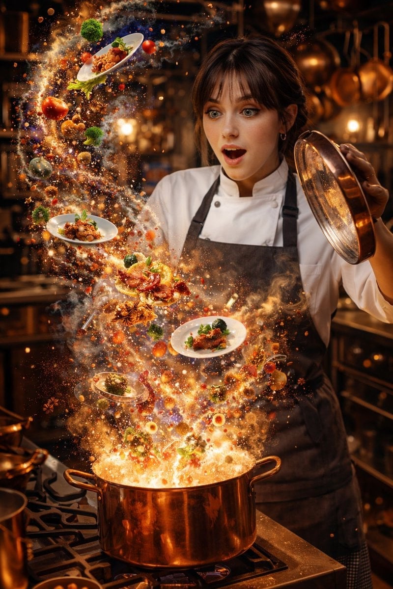 A hyper-realistic, high-speed commercial photograph featuring a man — AI image template example