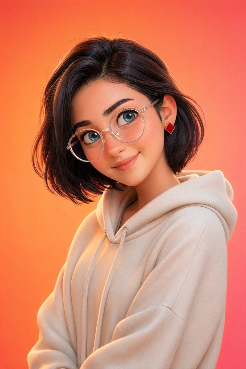 Pixar-Style 3D Character Portrait